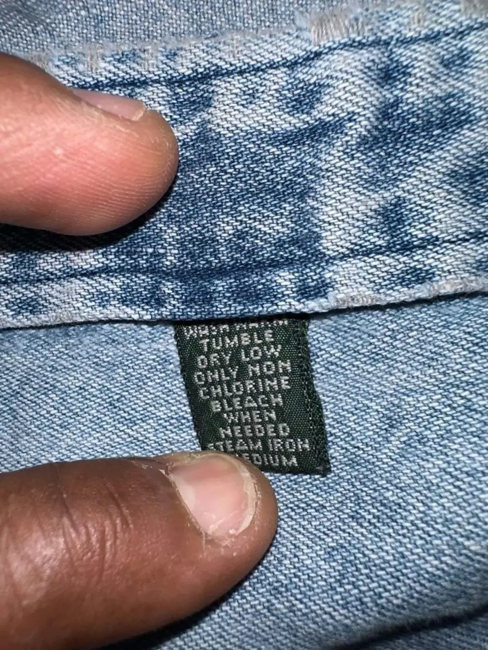 Vintage Polo Country Ralph Lauren Denim Button-Up Long Sleeve Shirt